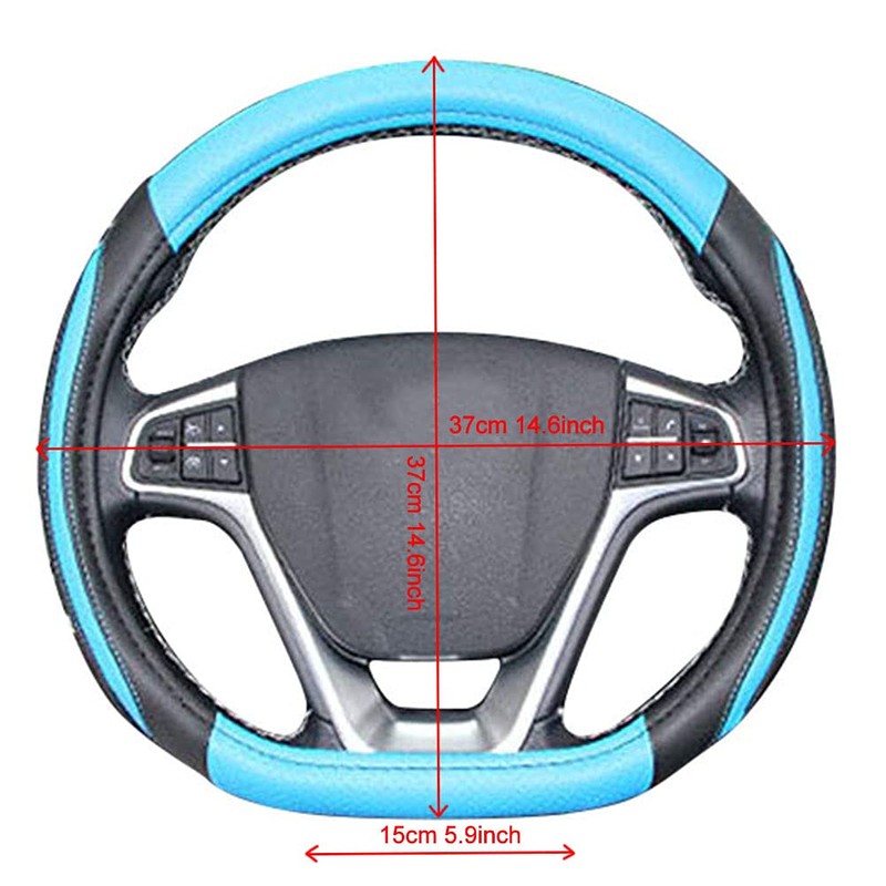 BuilLLin D Cut Steering Wheel Cover - D Shaped Flat