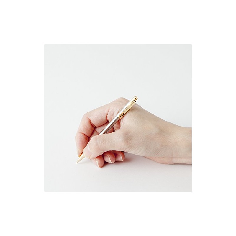 ZEBRA Mini Mechanical Pencil TS-5, 0.5mm, Silver with Gold Accent