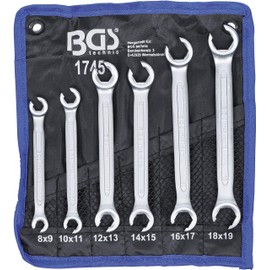 BGS 1745 | Double Ring Spanner Set, open Type | 8 x 9-18 x 19 mm | 6 pcs.