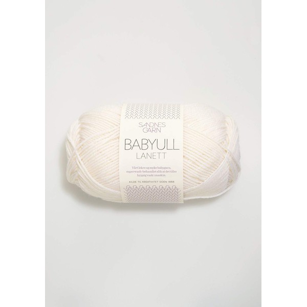 Sandnes Garn Babyull Lanett 1001 hvit, 1105, white