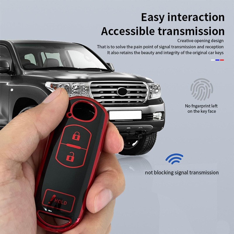 AIOEUOIA for Mazda Key Fob Shell Keyless Entry Systems Fit