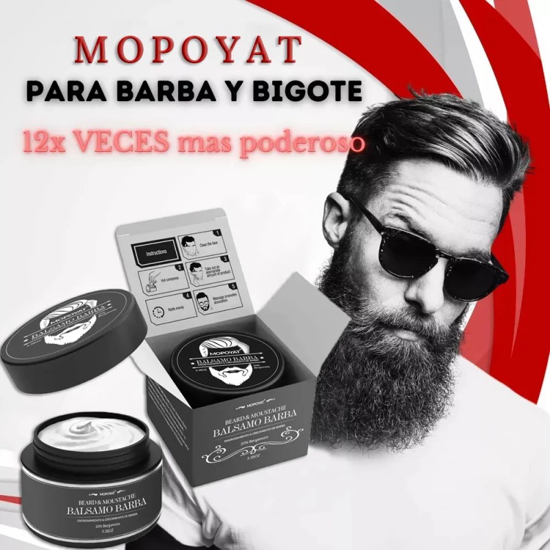2pcs Balsamo Crecer Barba Engrosamiento Crecimiento Vello 300g