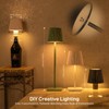 Jeebel 4-in-1 Dimmable LED Bottle Lamp, 5200mAh Wireless Metal Table