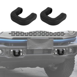 RT-TCZ Tow Hook Covers Bumper Tow Hook Covers Rubber Protector Cover Exterior Accessories for Ford Bronco 2021-2025 (Style B, Black)