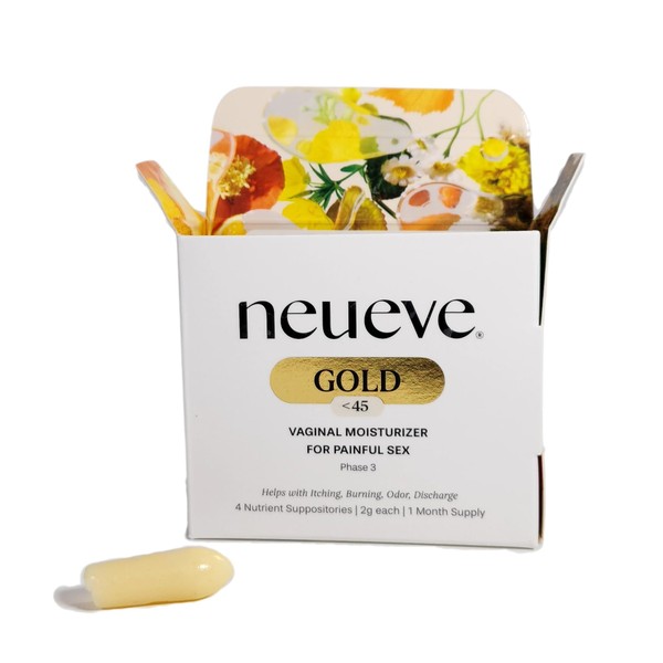 NeuEve Gold Age <45 Vaginal Suppositories for Menopause Relief, Vaginal