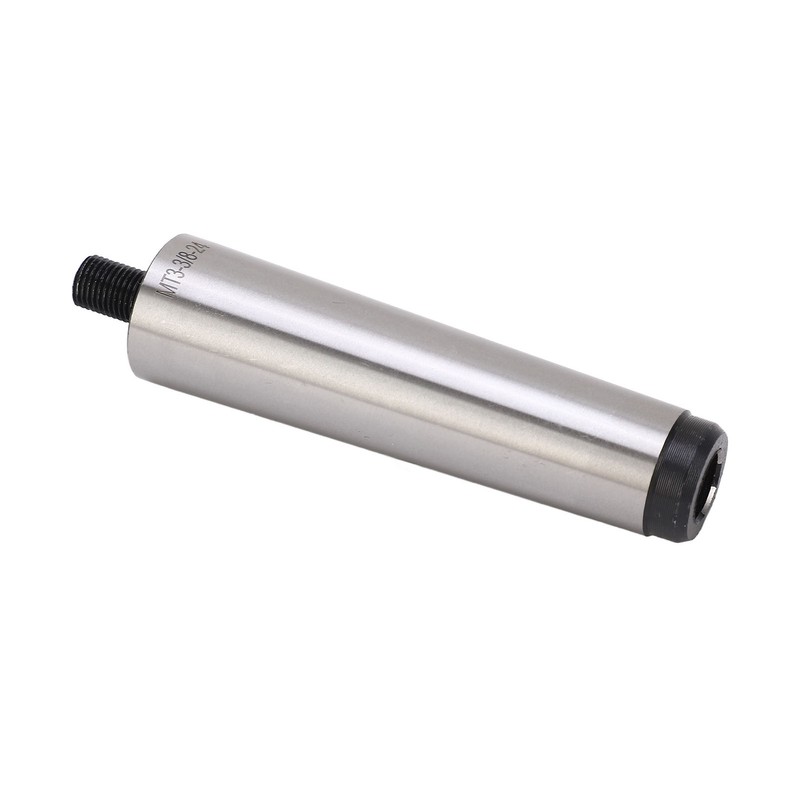 Drill Chuck Arbor MT3 Shank to 3/8in‑24 Threaded Mill Chuck