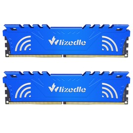 DDR4 RAM 16GB Kit (2x8GB) 3200MHz XMP 2.0 CL16 UDIMM Wlizedle Desktop Memory PC4-25600 288-Pin 1.35V 1Rx8 Non-ECC Unbuffered PC Computer Sdram Sticks Module Upgrade, Blue