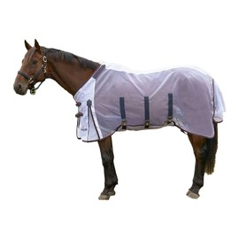 Shires Fine Mesh Fly Sheet & Neck White 72"