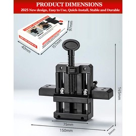 Cabinet Door Positioner Tools, 3Pack Adjustable Cabinet Door Installation Positioner Mounting Jig for Most Cabinet Doors Attaching Hinges, Quick-Install Thickened ABS Installation Clamp