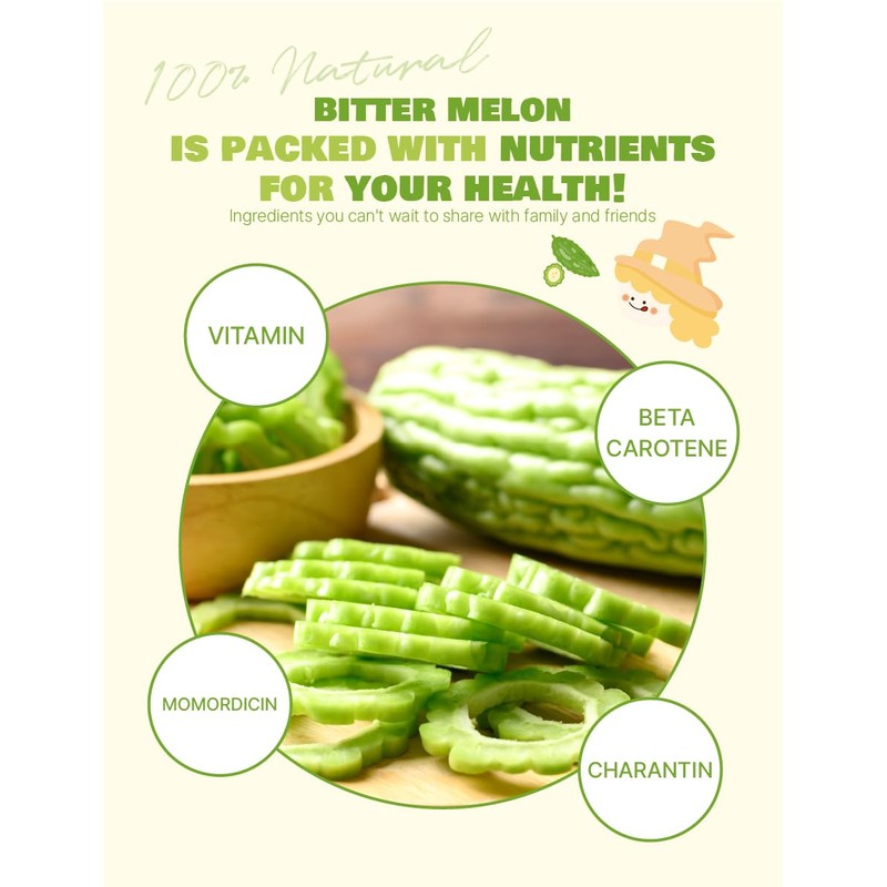 NICE WITCH'S 100% Natural Dried Bitter Melon 4oz (113g) -