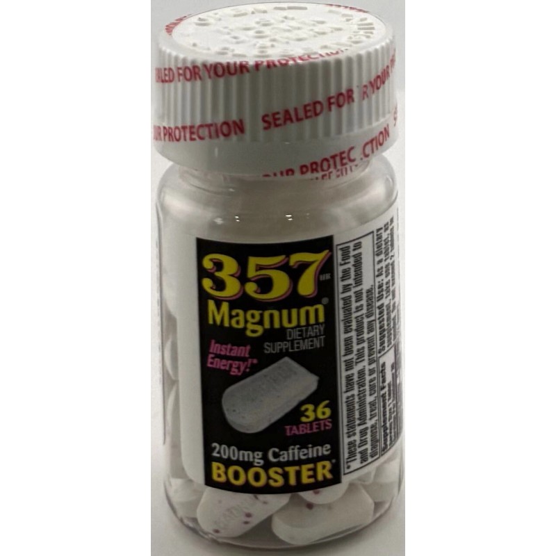 DBI 12 357 Magnum Instant Energy Booster 200mg CAFFEINE 36