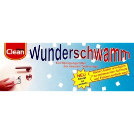 Miracle Sponges / Dirt Erasers cleaning sponges, without cleaning product, and CAN be used in 14 x 5.9 x 3 CM