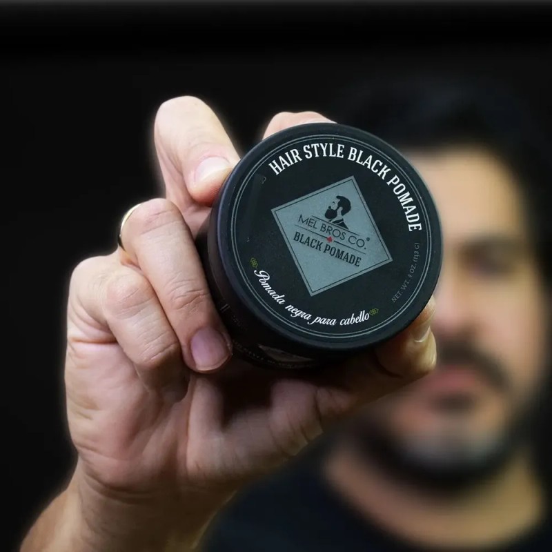 Mel Bros Co Pomada Negra Teñir Y Matizar Extra Fijación