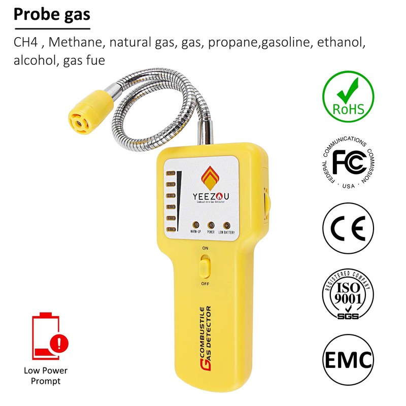 Natural Techamor Y201 - Methane Propane Combustible Gas Leak Sniffer
