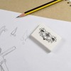 2 x 45mm 'Symmetrical Orchid Line Art' Erasers/Rubbers (ER00047694)
