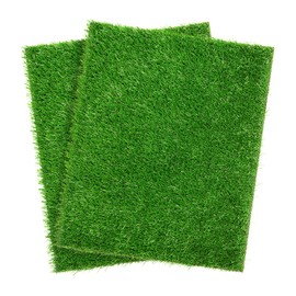 Artificial Dog Grass Pee Pad 30.5"x30.5" 2 Pack, Washable Indoor Potty Training Replacement Turf Grass Mat for Puppy, Reusable Realistic Fake Grass Patch for Dogs