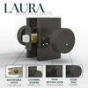 Mega Handles Laura Privacy Door Knobs - 1 Pack Reversible