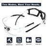 UKNOW Safety Glasses - Anti Fog Wraparound Lenses - Removable