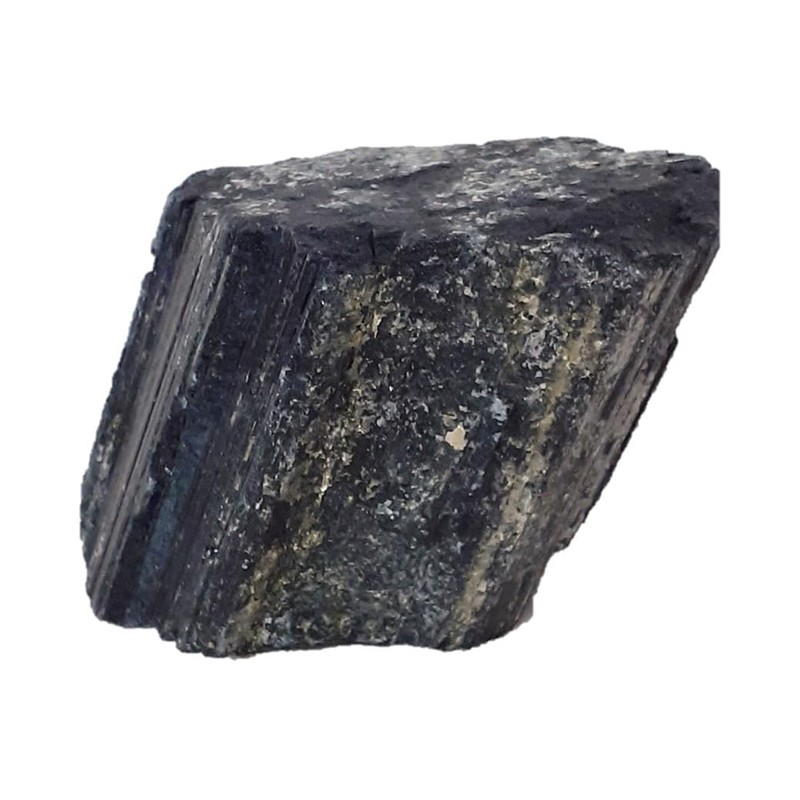 Schwarzer Turmalin Kristall Stein | Edelstein Rohstein Naturstein | Schörl