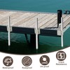 tonchean 4 Pack Stationary Dock Side Leg Pipe Holder Brackets,