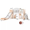 Unbranded 8 in 1 Toddler Slide Indoor Playground Kids Indoor