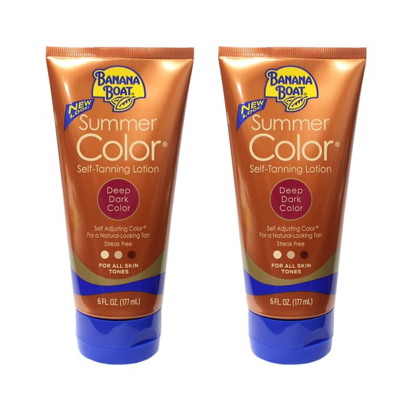 (Pack of 2) Banana Boat Summer Color, Self - Tanning Lotion, 6 fl oz each