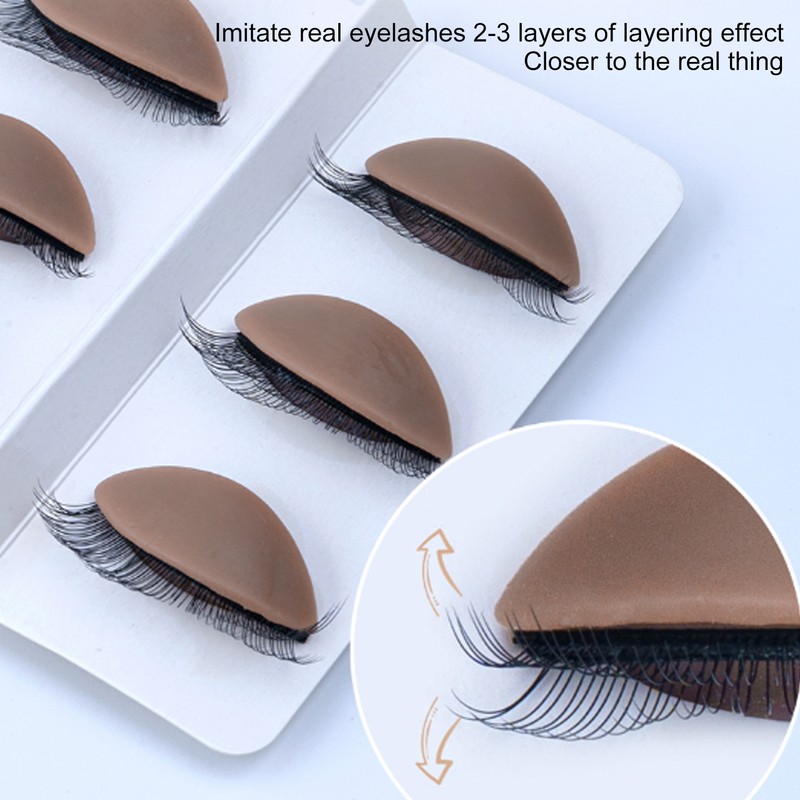Eyelash Practice Mannequin Face Silicone Lash Mannequin Head with Double
