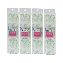 Towa Sangyo 573122 Cupboard Sheet, Deodorizing Shelf Sheet, Eucalyptus, Green, Approx. 11.8 x 198.7 inches (30 x 500 cm), Pack of 4