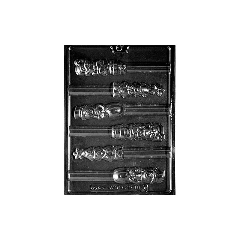 Chocolate Molds Christmas Assortment Pretzel Mold Snowman Tree Santa Candy