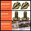 Tanstic 176 Sets Punk Spikes and Studs Kit, 8 Sizes