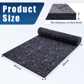 Frienda 2 Pcs Dishwasher Insulation Blanket Cotton Insulation Blanket Sound Roll for Wall, Pipe, Dishwasher(Grey,16 x 48 x 0.2 Inches)