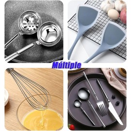Soporte de Cuchara d Silicona Resistente al Calor, 2 Porta Cucharas de Cocina, Soporte de Silicona para Cuchara,Porta Cucharas para Cocina,Reposapiés de Silicona para Utensilios de Cocina (Negro Gris)