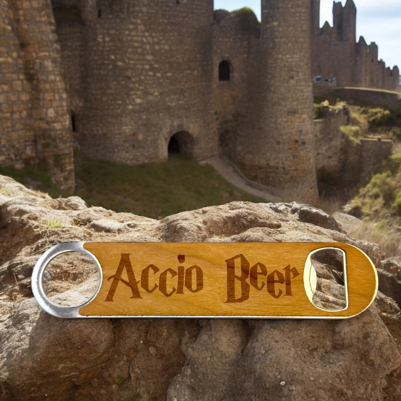 HipFlaskPlus Accio Beer - Wooden Bottle Opener