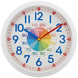 Seiko Wall Clock Educational Analog White KX617W White