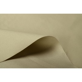 Mybecca Waterproof Canvas Marine Fabric 600 Denier Indoor/Outdoor PU Backing UV Protector Khaki 1 Yard