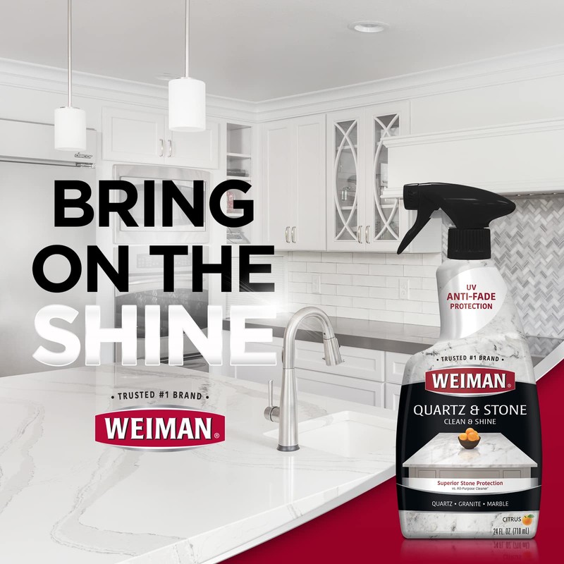 Weiman Quartz Countertop Cleaner and Polish - Clean and Shine