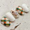 Cozy Check Gomdung - Petit Round / 포근체크곰뚱 - 쁘띠라운드