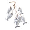 Heaven Sends A Nautical Silver Fish Shoal Hanging From Jute