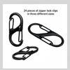24pcs Zipper Clip Theft Deterrent, Zipper Pull Locks for Backpacks,