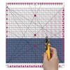 VIVIZEN Quilting Ruler |12.5x12.5 Inch Slotted Quilting Ruler for Fabric