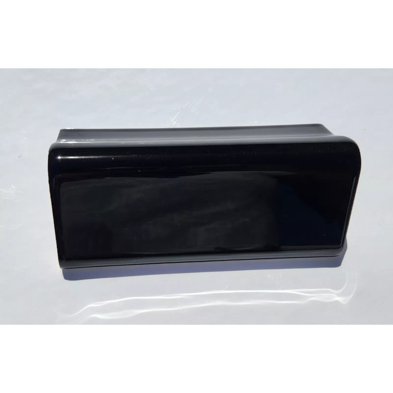 American Olean Glossy Black V Cap Ceramic Tile Countertop