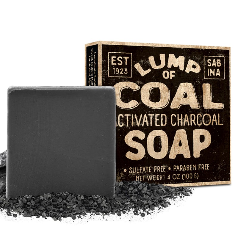 Pelto Lump Of Coal Activated Charcoal Soap - 2025 Stocking