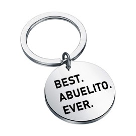 Abuelito Gift Best Abuelito Ever Keychain Grandfather Gift Hispanic Father's Day Gift Abuelo Gifts Abuelito Gifts (Best Abuelito Ever Keychain)
