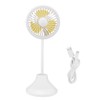 1Pc Mini Desktop Fan with Rechargeable USB and Table Night
