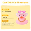 wonuu Pink Rubber Duck with Heart-Shaped Sunglasses Car Ducks Small