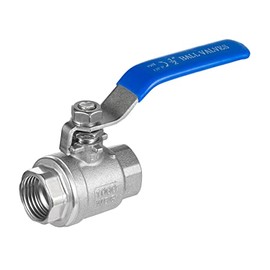 CCTVMTST Ball Valve 1/2 inch NPT 304 Stainless Steel Full Port Forged NPT Ball Valve for Water with Long Handle Shut Off Switch