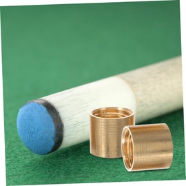 SUPVOX Billiards Replacement Ferrules 10pcs Brass Stick Tube Ferrule Pool Necessities