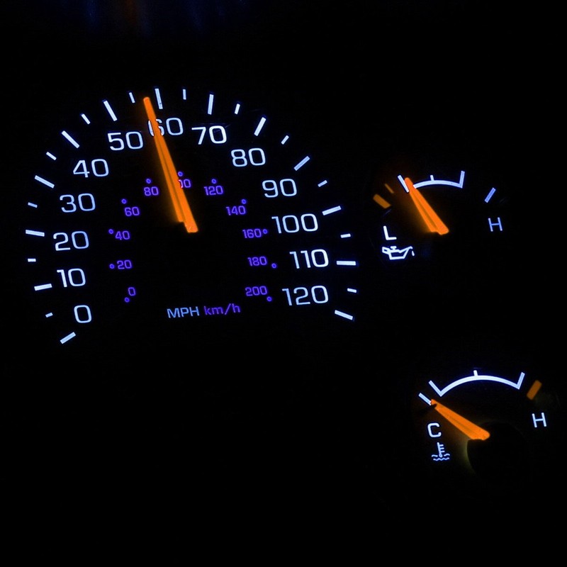 HERCOO White LED Light Bulbs for Instrument Gauge Cluster Speedometer