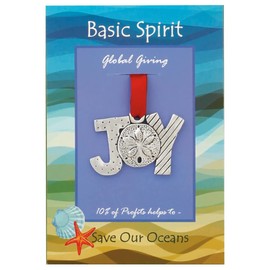 Basic Spirit Handcrafted Christmas Ornament - Joy Save Our Oceans - Home Décor, for Tree Decoration