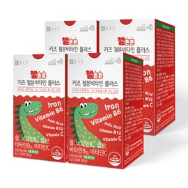 Chong Kun Dang Geltonton Children's Iron Vitamin Plus 30 packets 4 / 4 months supply for infants, children, elementary school students, teenagers / 종근당 젤튼튼 어린이 철분 비타민 플러스 30포 4개 / 4개월분 유아 아이 키즈 초등학생 청소년